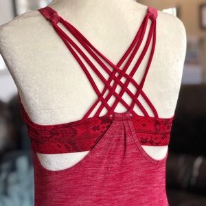 Lululemon Tank Sport Bra With Snake Print